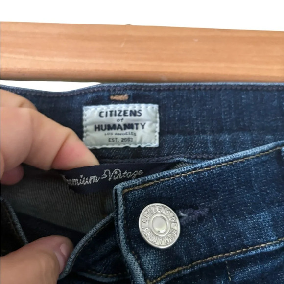 Citizens of Humanity Women’s Rocket Crop High Rise Skinny Denim Jeans- Size 27 - Picture 2 of 9